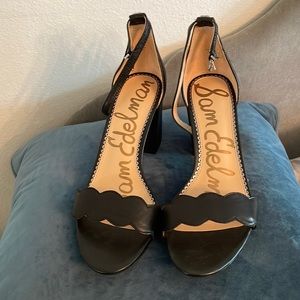 Sam Edelman Black Block Heel Size 9